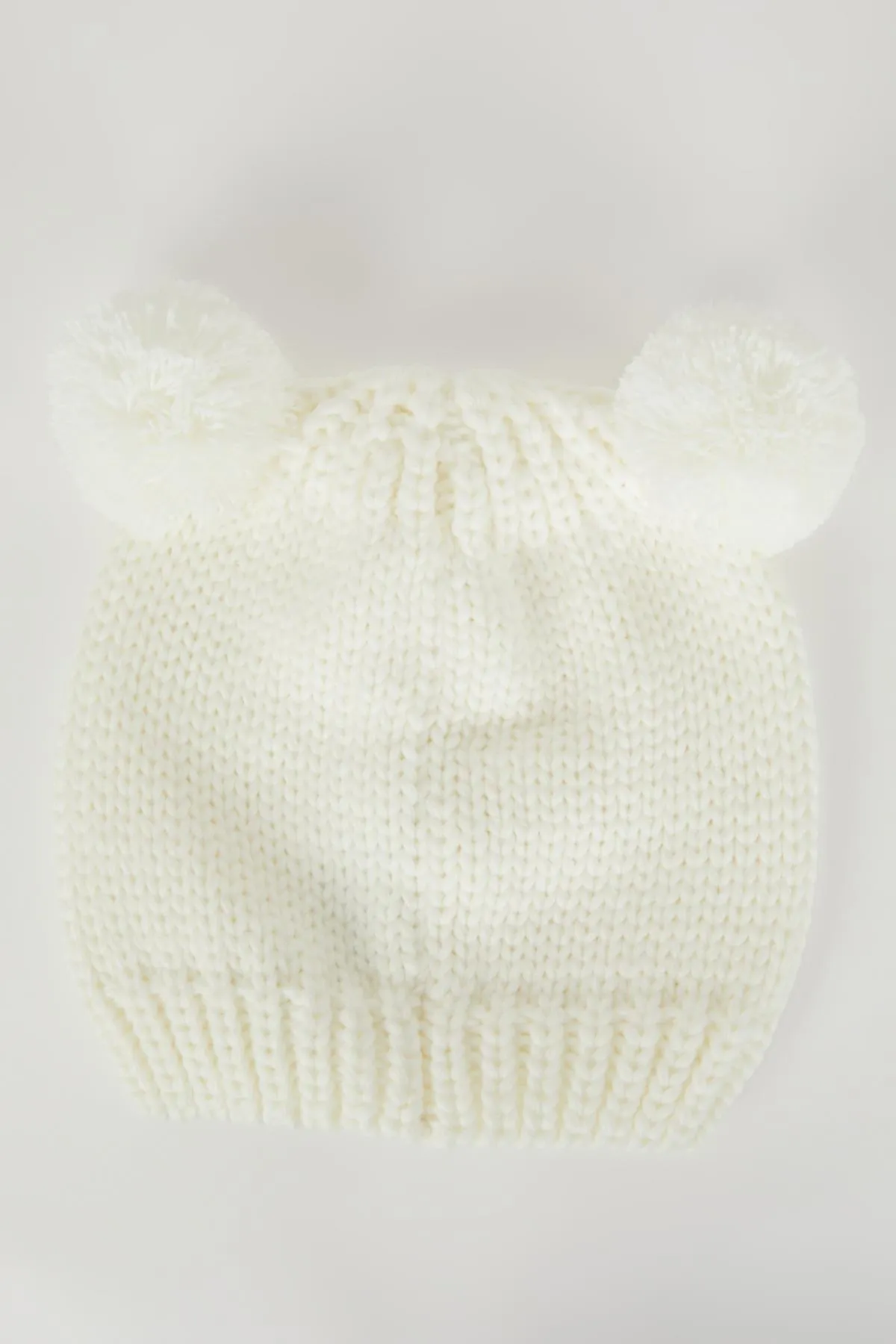 DeFacto  Baby-Mädchen-Baskenmütze mit Bommelstrick