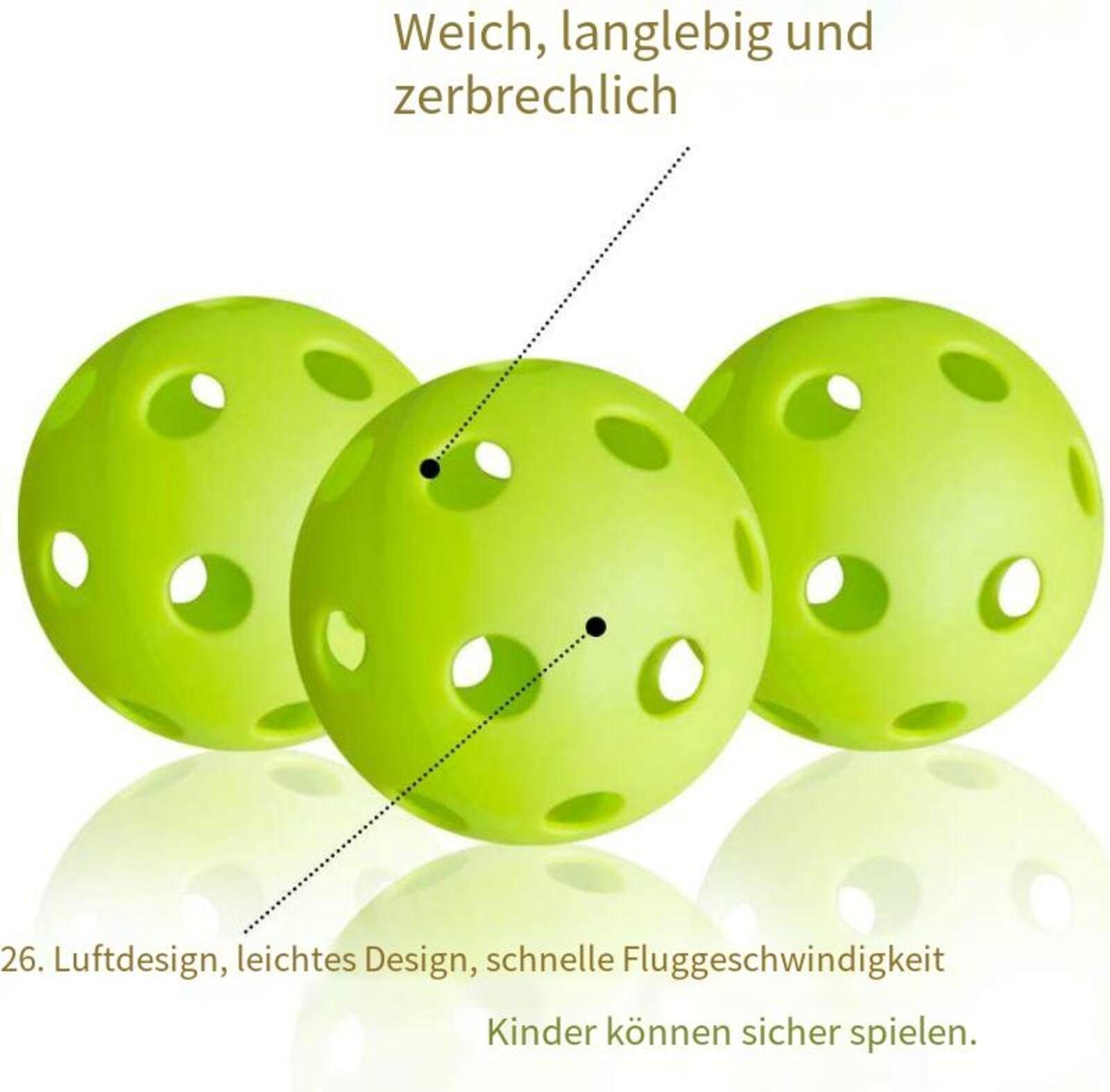 Devenirriche Golfball 12pcs Golf Übungsbälle,Hohle Luftstrom üBungsgolfbäLle,Übung Golfball