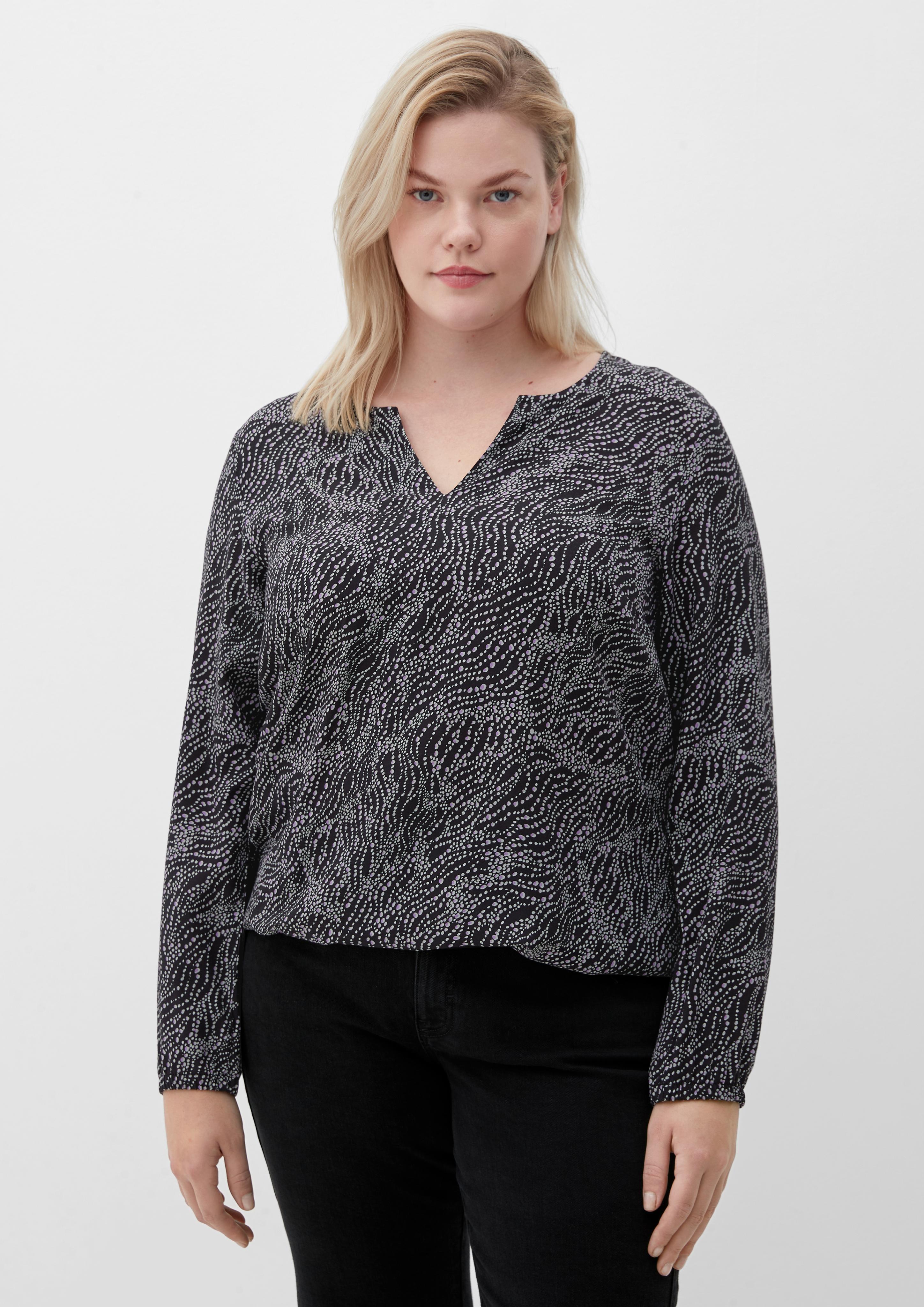 Blusenshirt im Materialmix  2126100-99A0