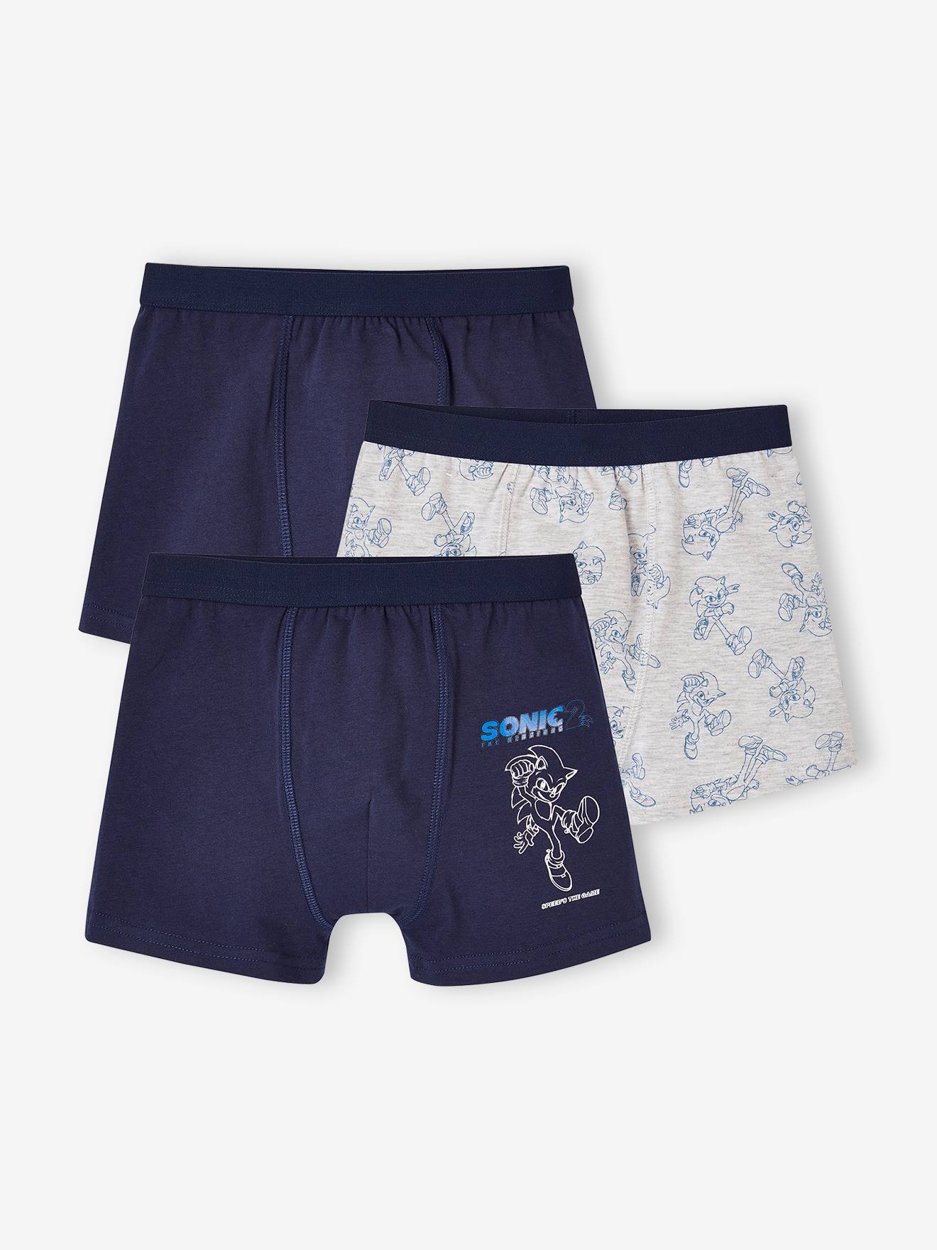 Sonic 3er-Pack Jungen Boxershorts SONIC - marine