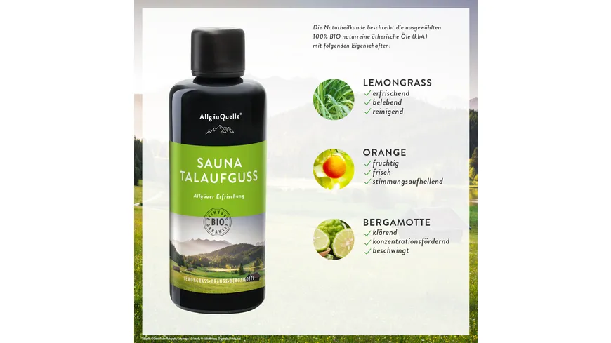 AllgäuQuelle Sauna Talaufguss Allgäuer Erfrischung 100 ml
