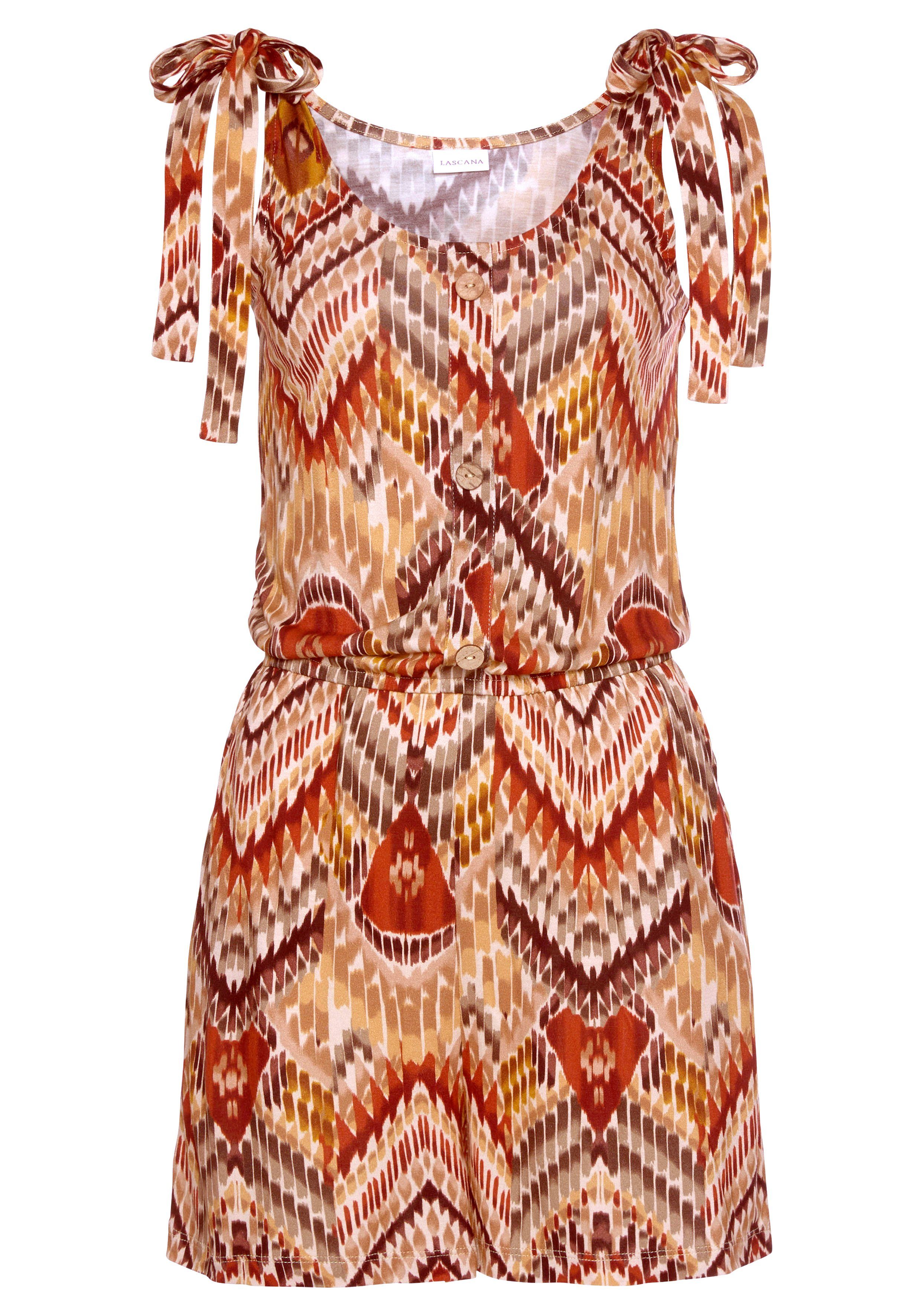 LASCANA Kurzoverall mit Ethnoprint