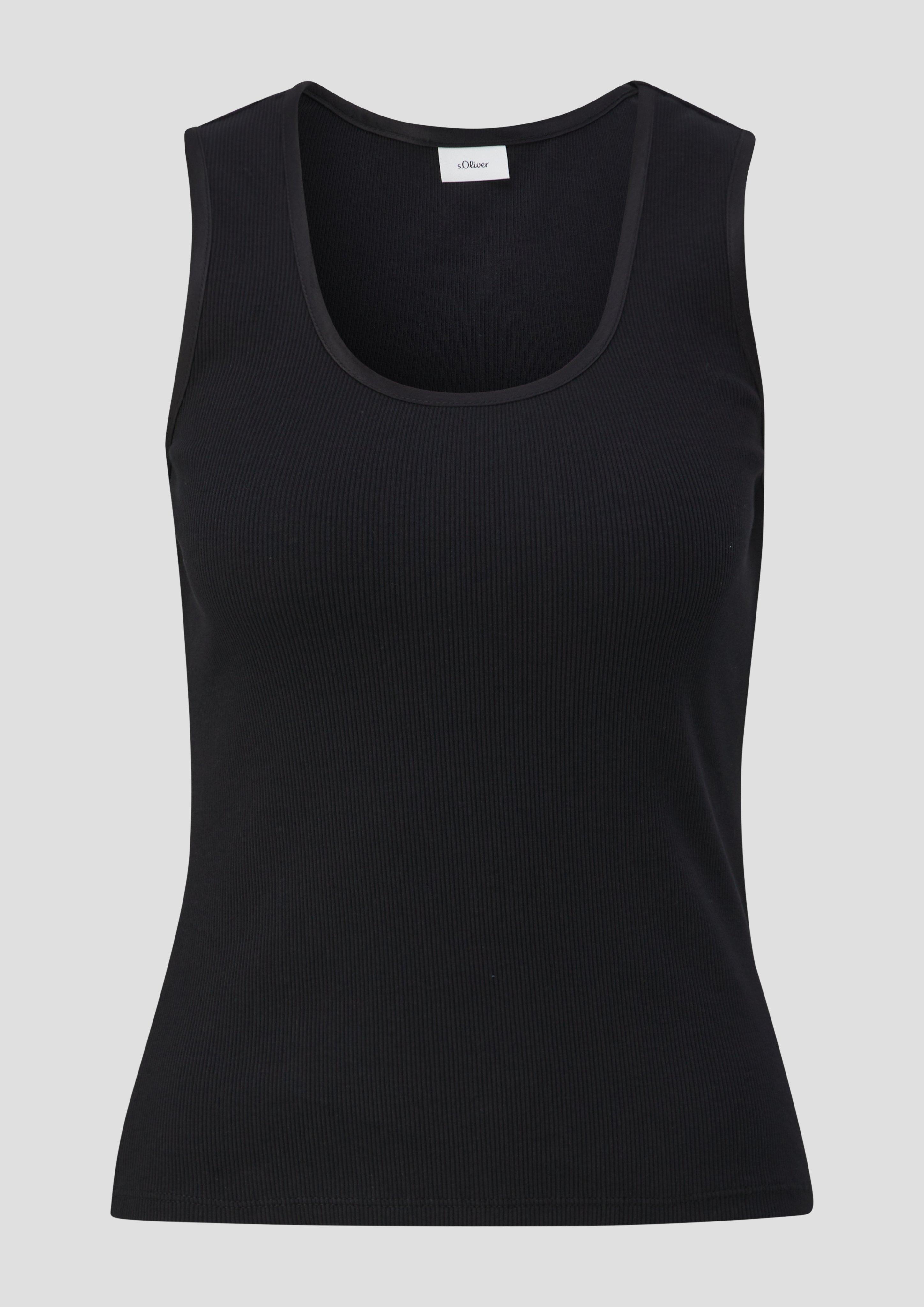 Tanktop mit Satin-Detail  2141362-9999