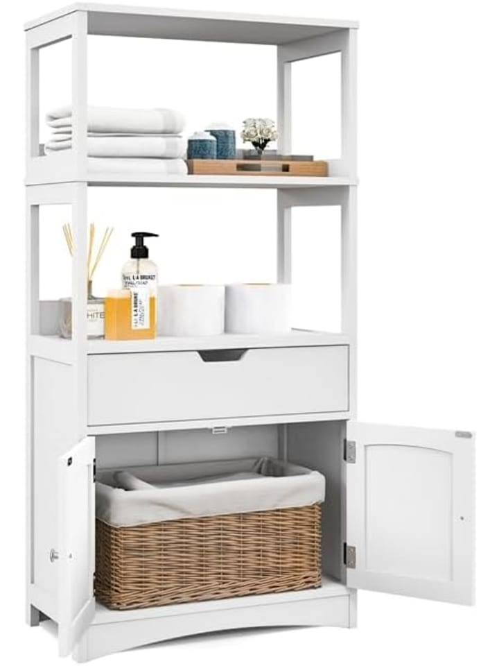 COSTWAY Hochschrank in Weiß günstig kaufen onesize