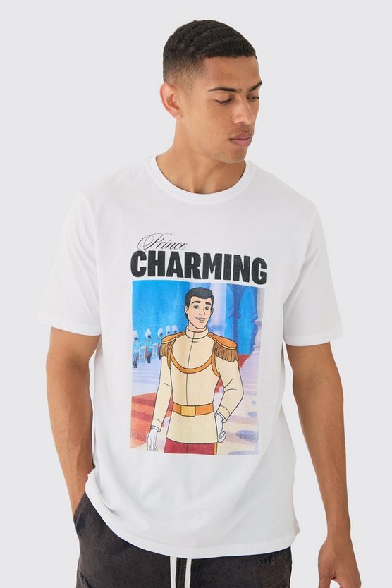 Oversize T-Shirt mit lizenziertem Disney Prince Charming Print