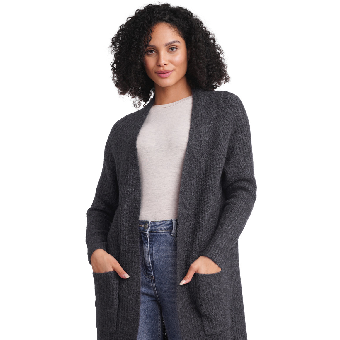 Damen Strickjacke im Long-Style