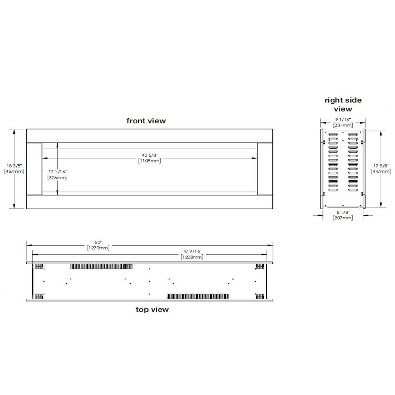 Napoleon Elektrokamin Clearion Elite 50 Wandkamin 127cm, Fernbedienung, Wandmontage
