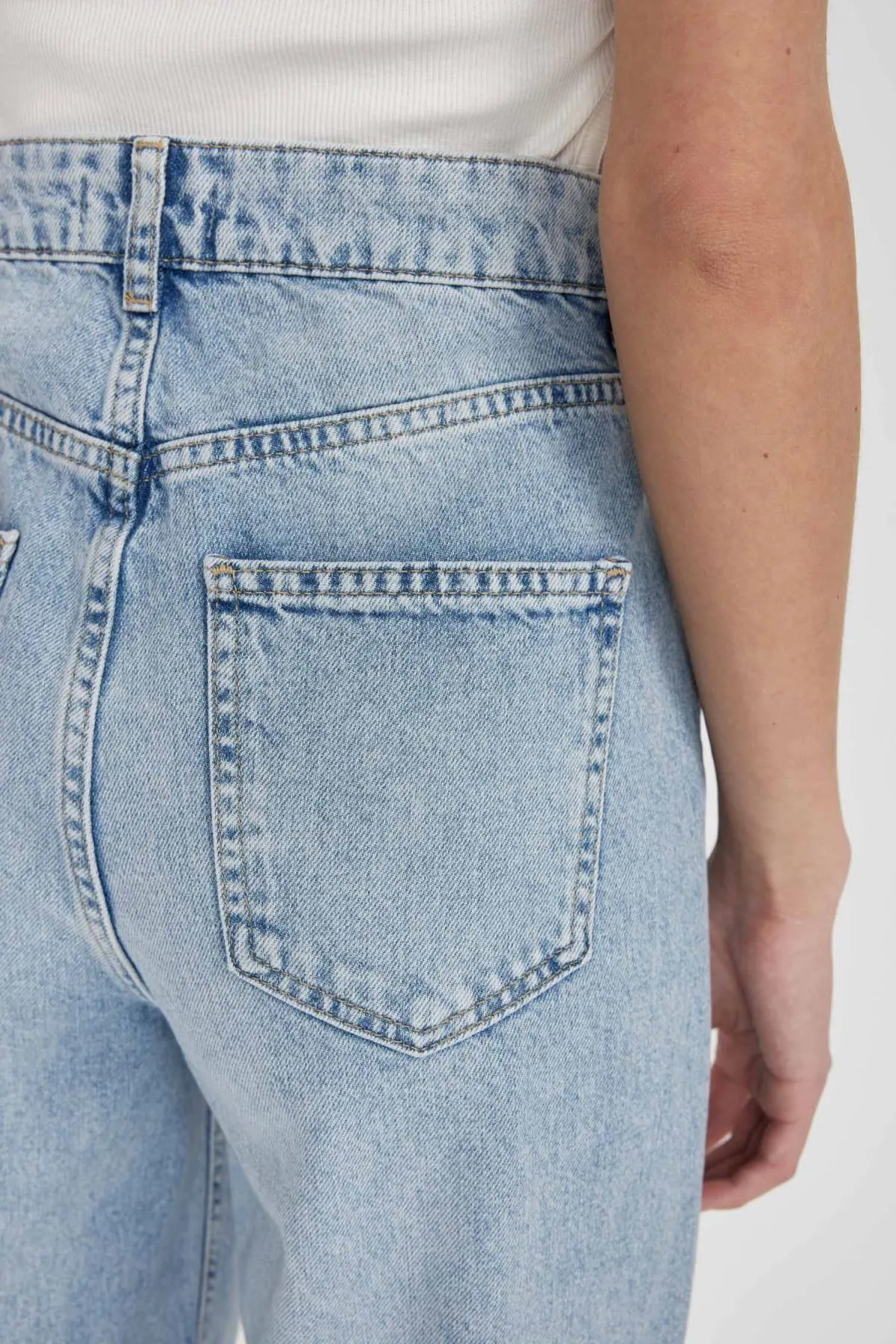 DeFacto  Afra X 90s Wide Leg High Waist Wide Leg Long Jean Hose B8246ax24sp