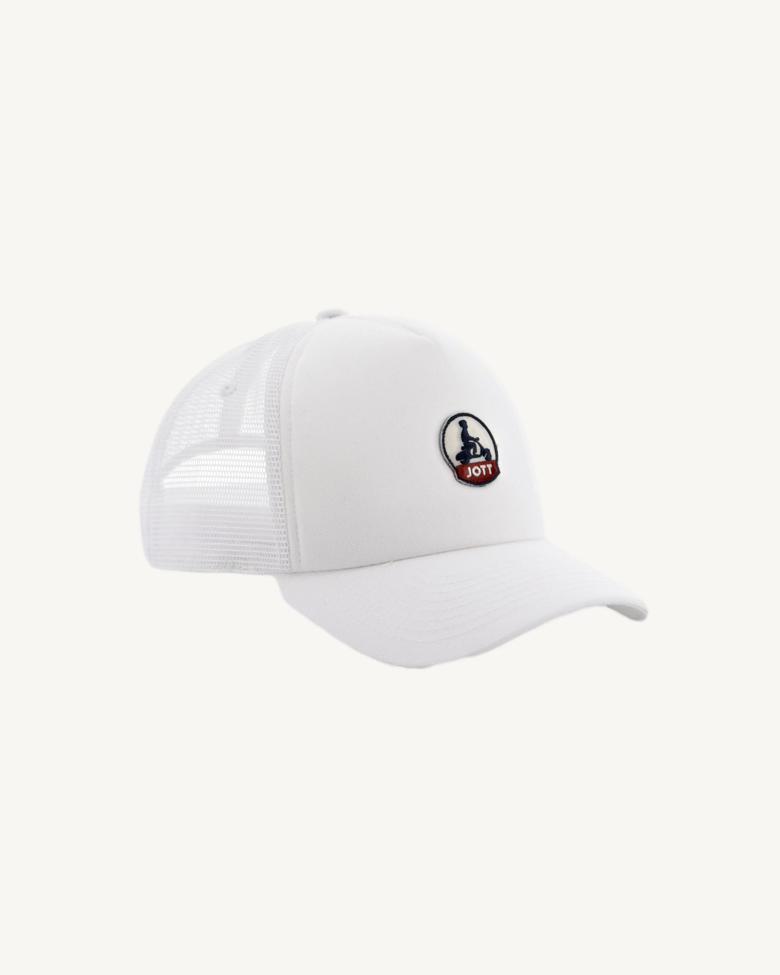 Casquette en coton et mesh Blanc Rise