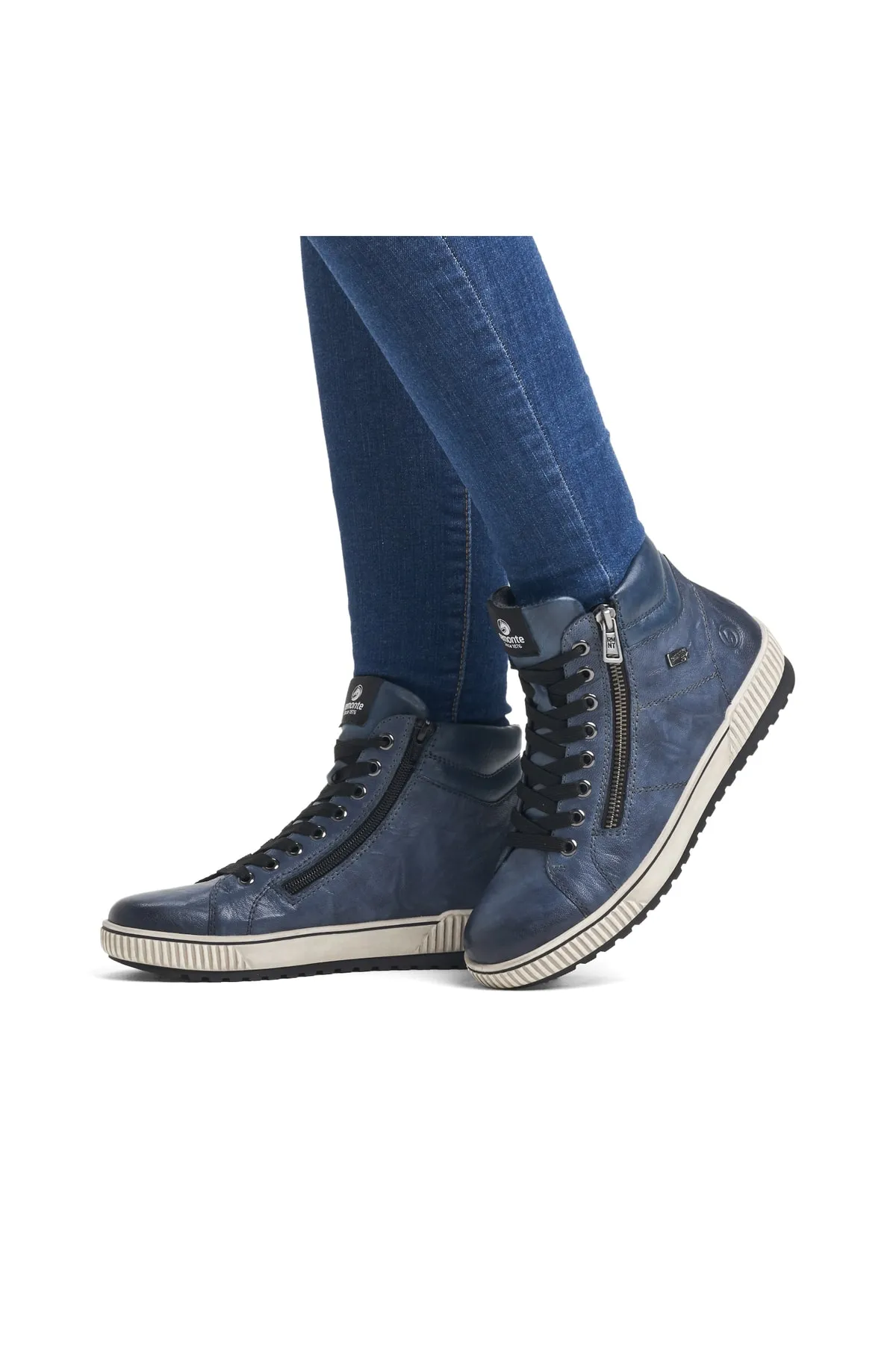 Remonte  Stiefelette - Blau - Flacher Absatz