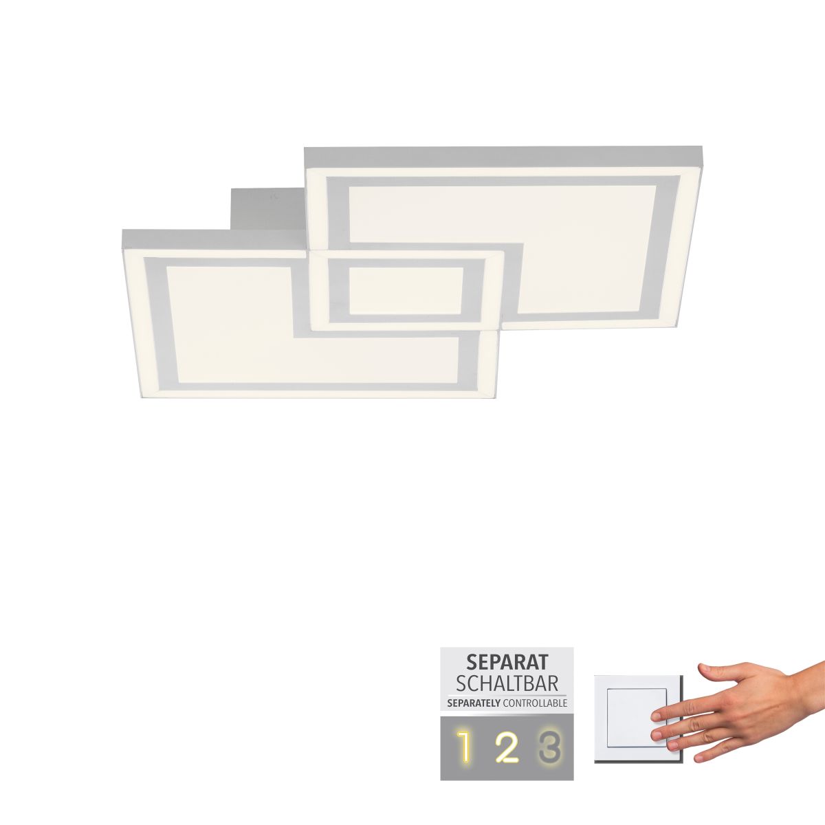 LED Deckenlampe Bedging 40 x 40 cm