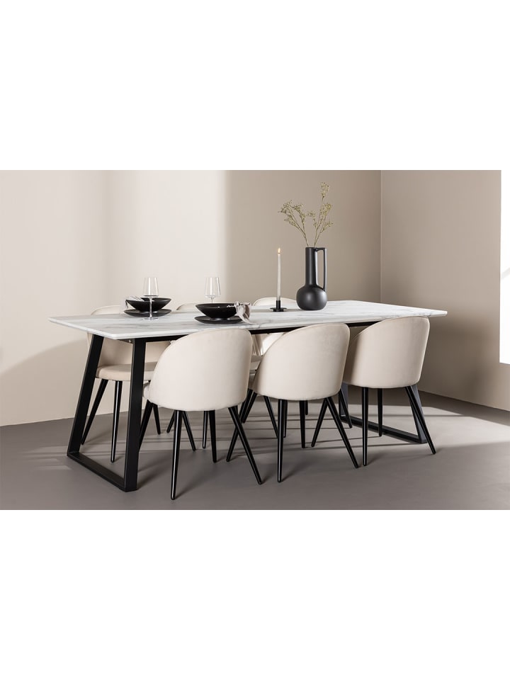 ebuy24 Essgruppe Malaga (7-teilig) Beige 200 x 90 cm günstig kaufen onesize