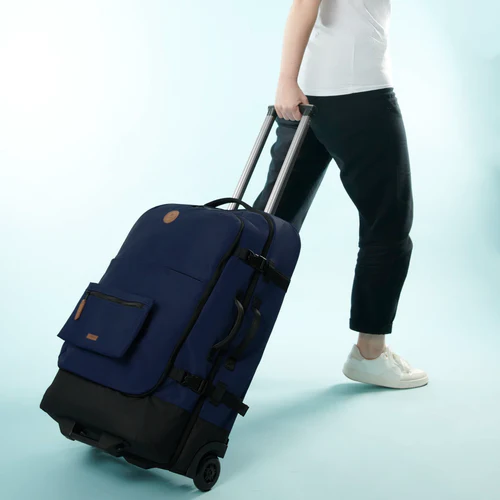 Reykjavik medium 2-wheel soft suitcase, navy blue