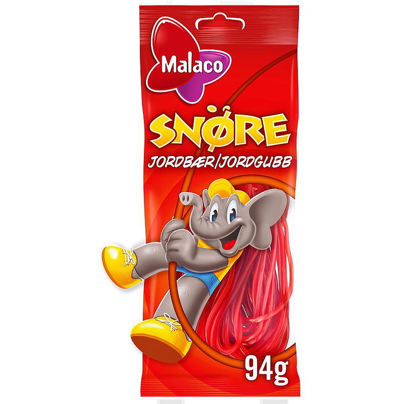Cloetta Snører 94 g Jordbær