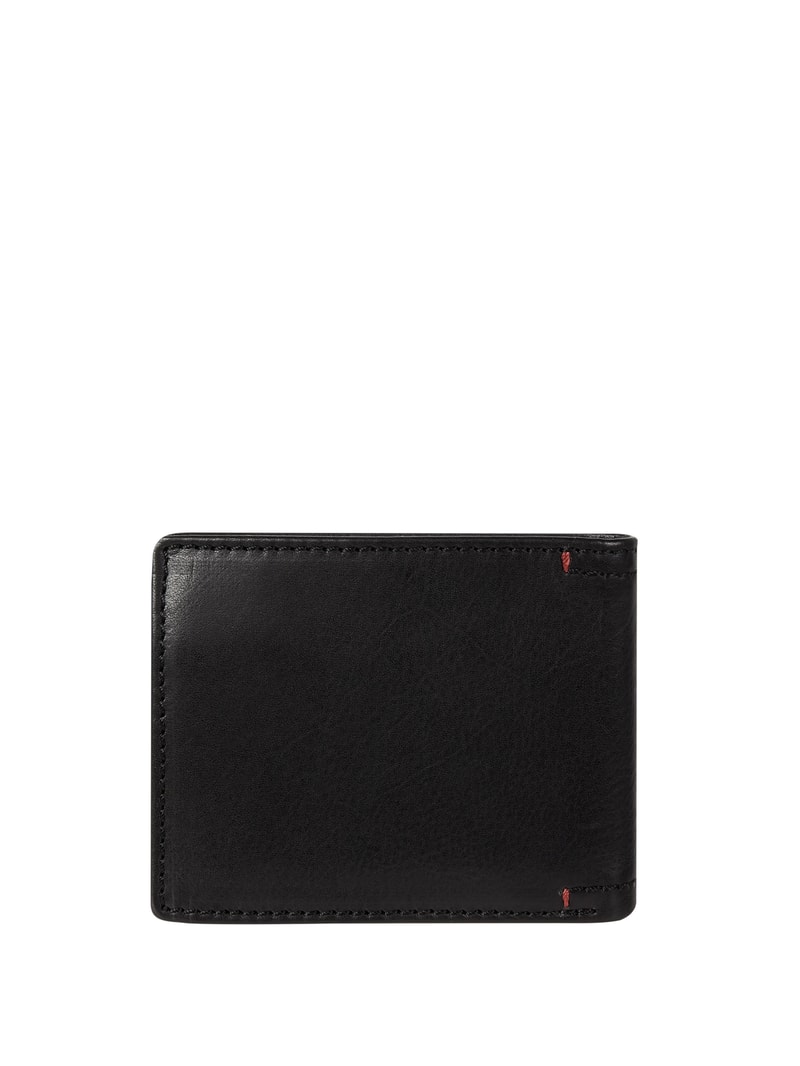 Portemonnaie aus Leder in schwarz