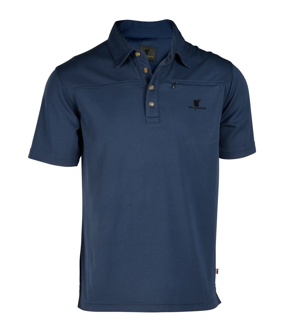 Wolf Camper Marocco dunkelblaues Herren Poloshirt