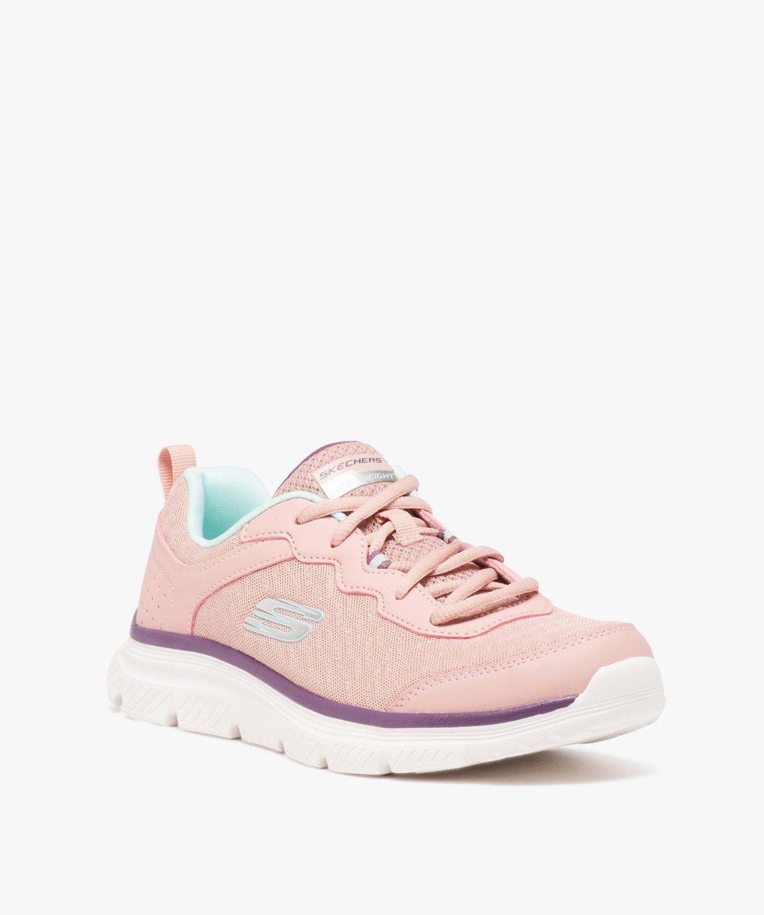 Baskets femme running à paillettes - Skechers rose | GEMO