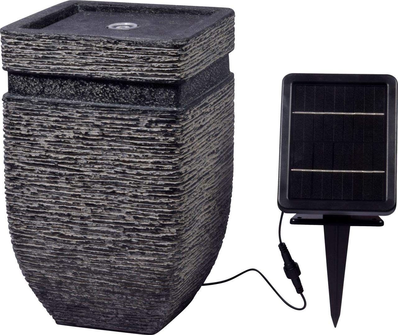 dobar Gartenbrunnen „Hera“ mit Solar-Panel Wasserspiel