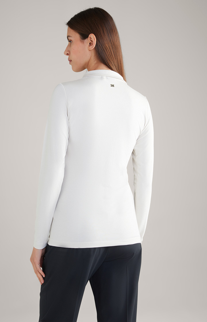 Polo-Longsleeve in Hellbeige