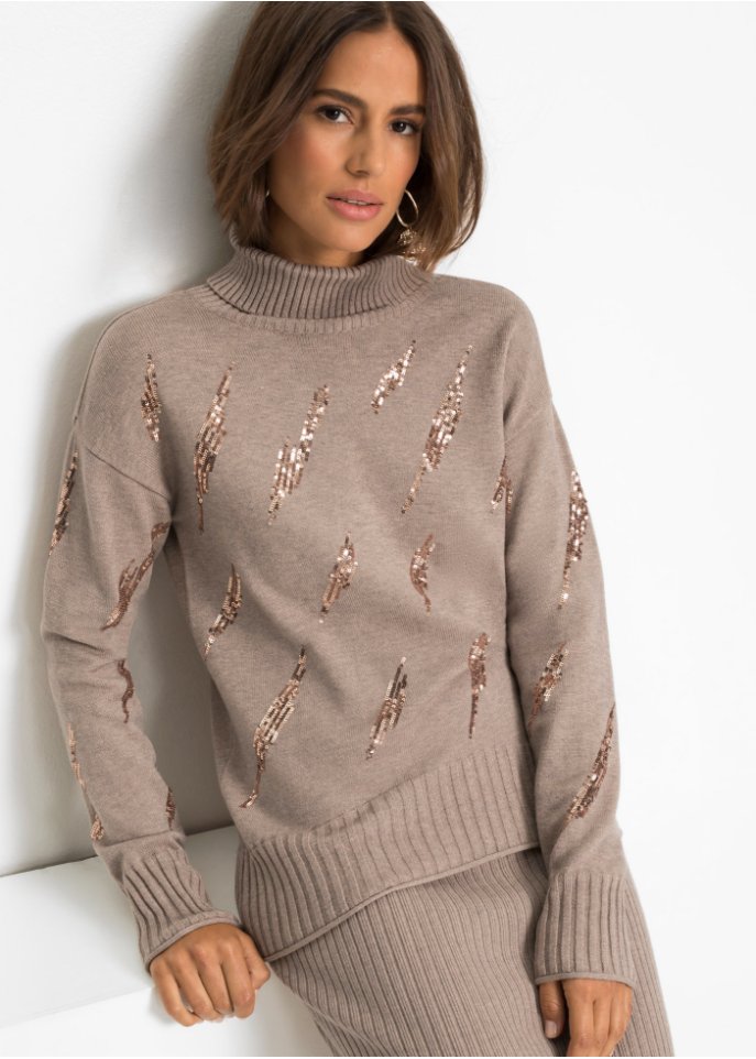 Pullover mit Pailletten