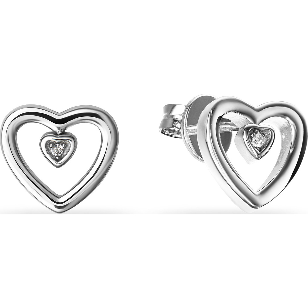 FAVS Boucles d'oreilles à fermoir à poussette 925 Argent Boucles d'oreilles