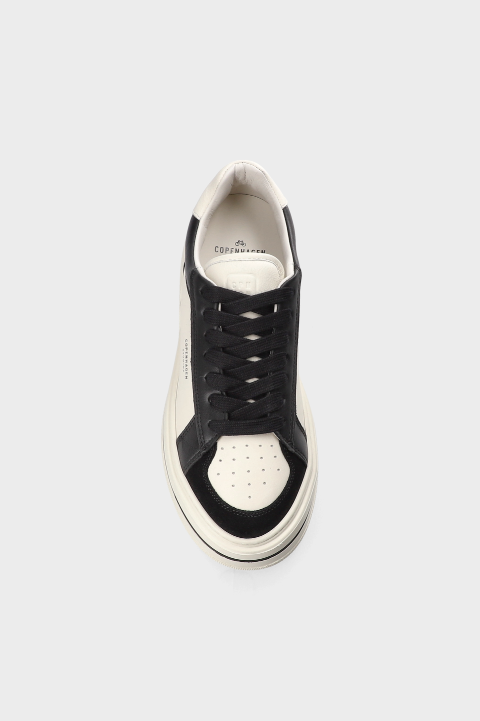 CPH181 leather mix black/cream beige