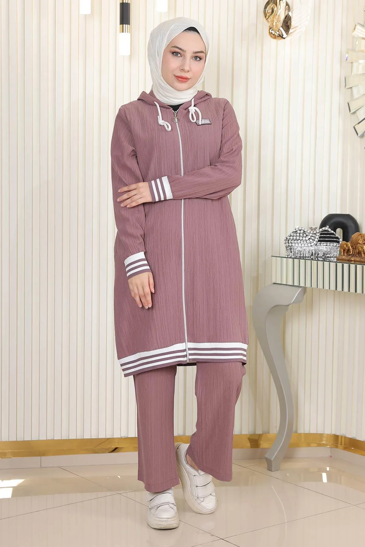 Modamihram  Zweiteiler - Lila - Regular Fit