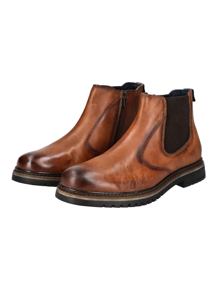 Bugatti Stiefelette in Cognac günstig kaufen