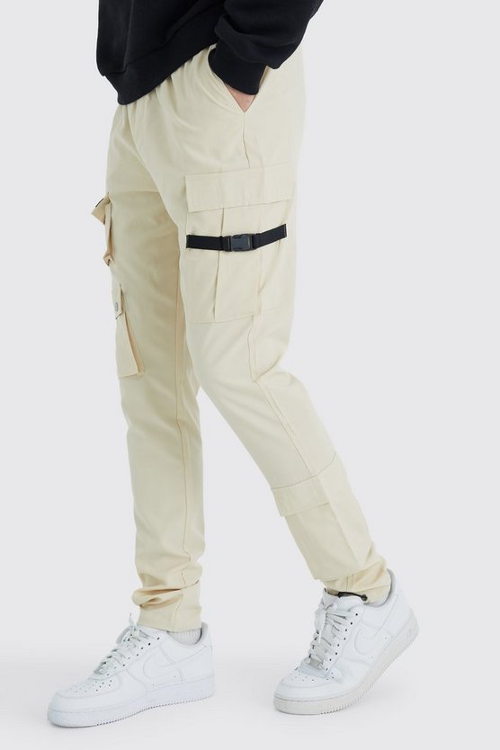 Tall Skinny Cargo-Hose mit Taschen und Schnalle