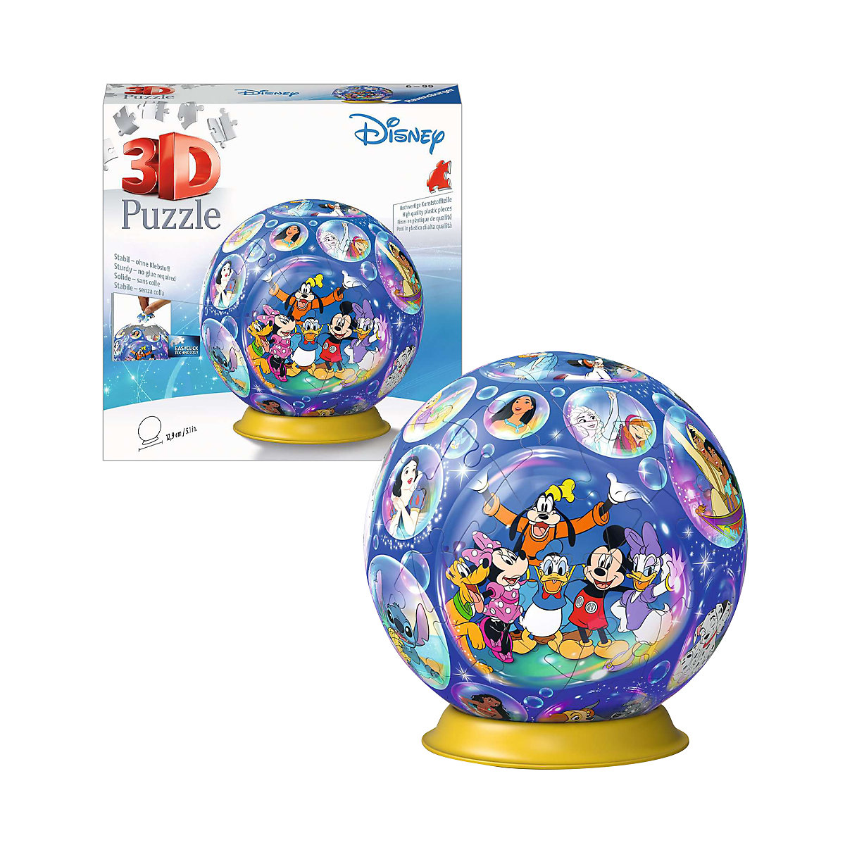 Ravensburger 3D Puzzle 11561 - Puzzle-Ball   Charaktere - 72 Teile - Puzzle-Ball für  -Fans ab 6 Jahren
