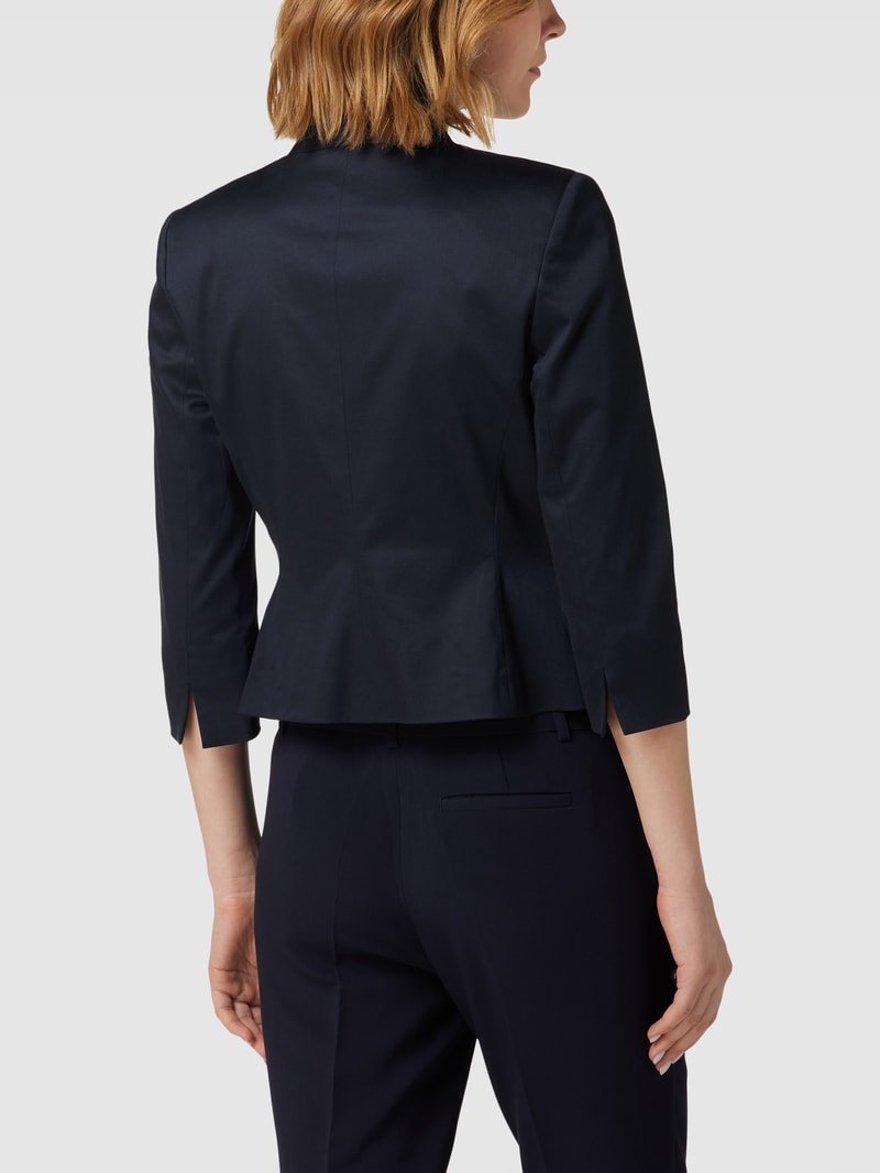 Regular Fit Blazer mit Teilungsnähten in marineblau