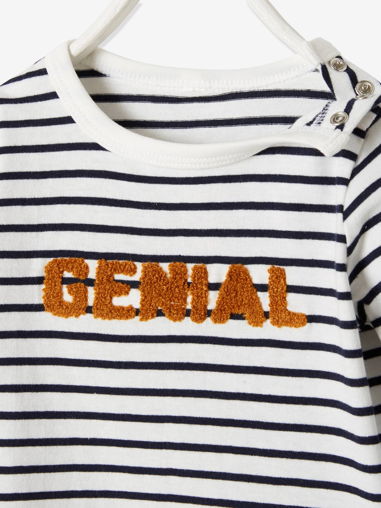 T-shirt bébé garçon message vert