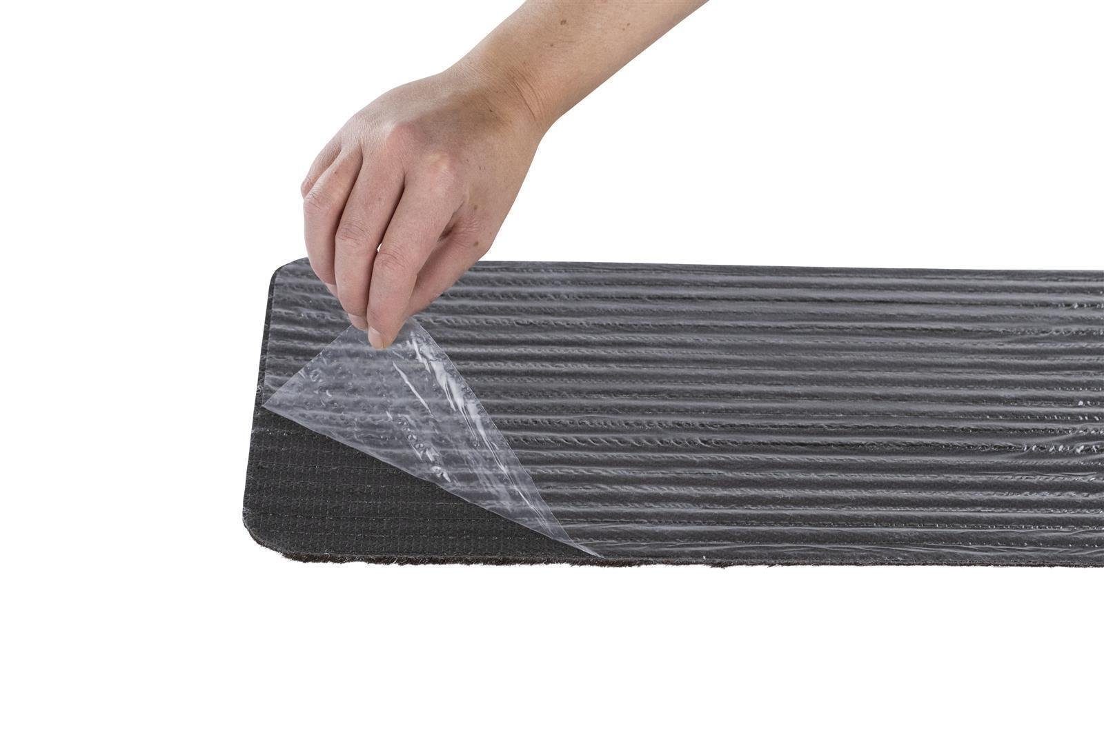 Stufenmatte Stufenmatten Tulus Rechteckig - Aufleger Anthrazit 14 Stück, Metzker®, rechteckig ohne Winkel, Höhe: 7 mm, 14 Stück im Set - Anthrazit
