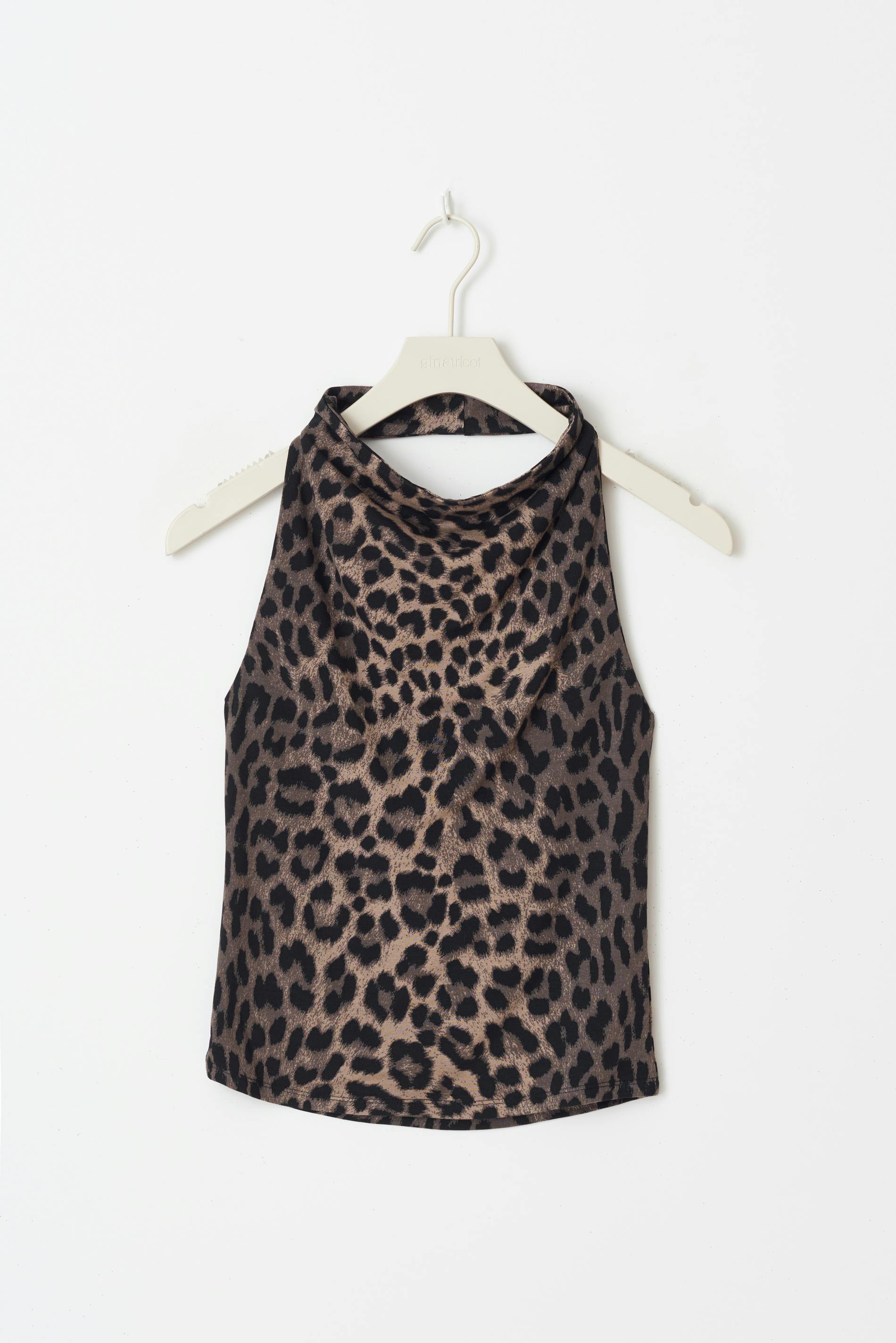 Soft touch halterneck top