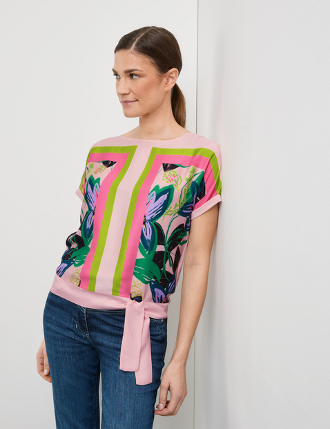 Blusenshirt mit Bindedetail