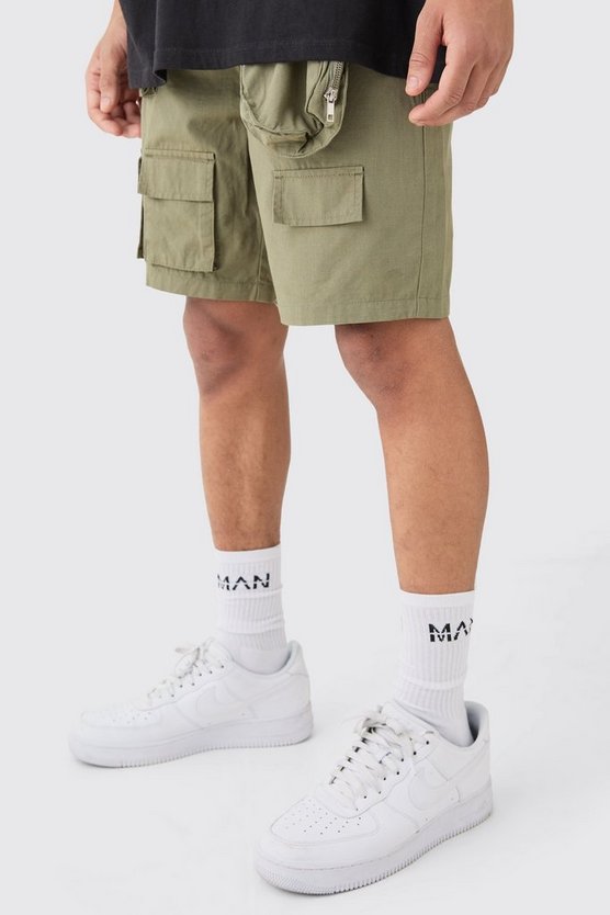 Shorts mit Cargo-Taschen und abnehmbaren Taschen