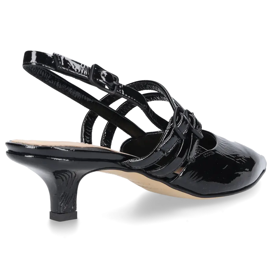 Pomme D`OR - Slingpumps 4952 Lackleder - schwarz
