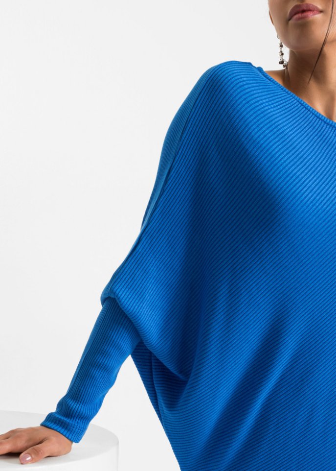 Oversize-Pullover mit asymmetrischem Saum
