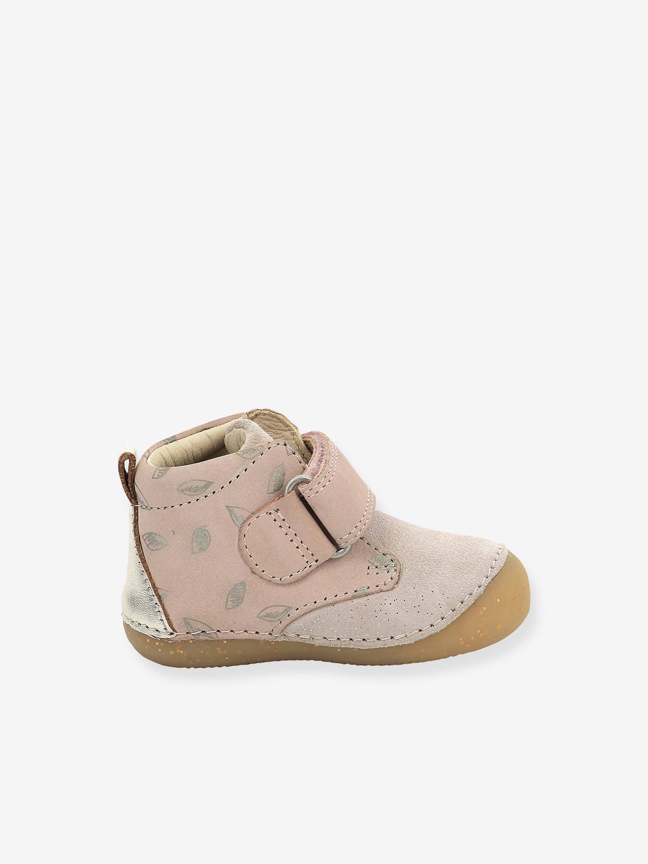 Kickers Mädchen Baby Lauflern-Boots SABIO KICKERS - rosa metallic