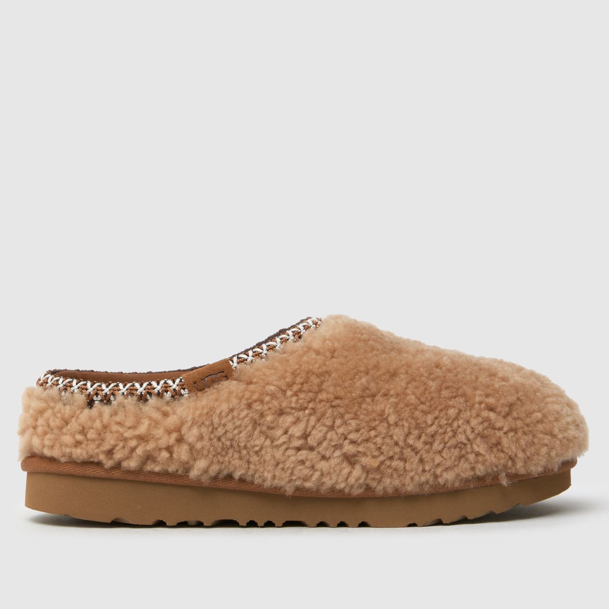 UGG kastanjebruna tasman maxi lockiga juniortofflor