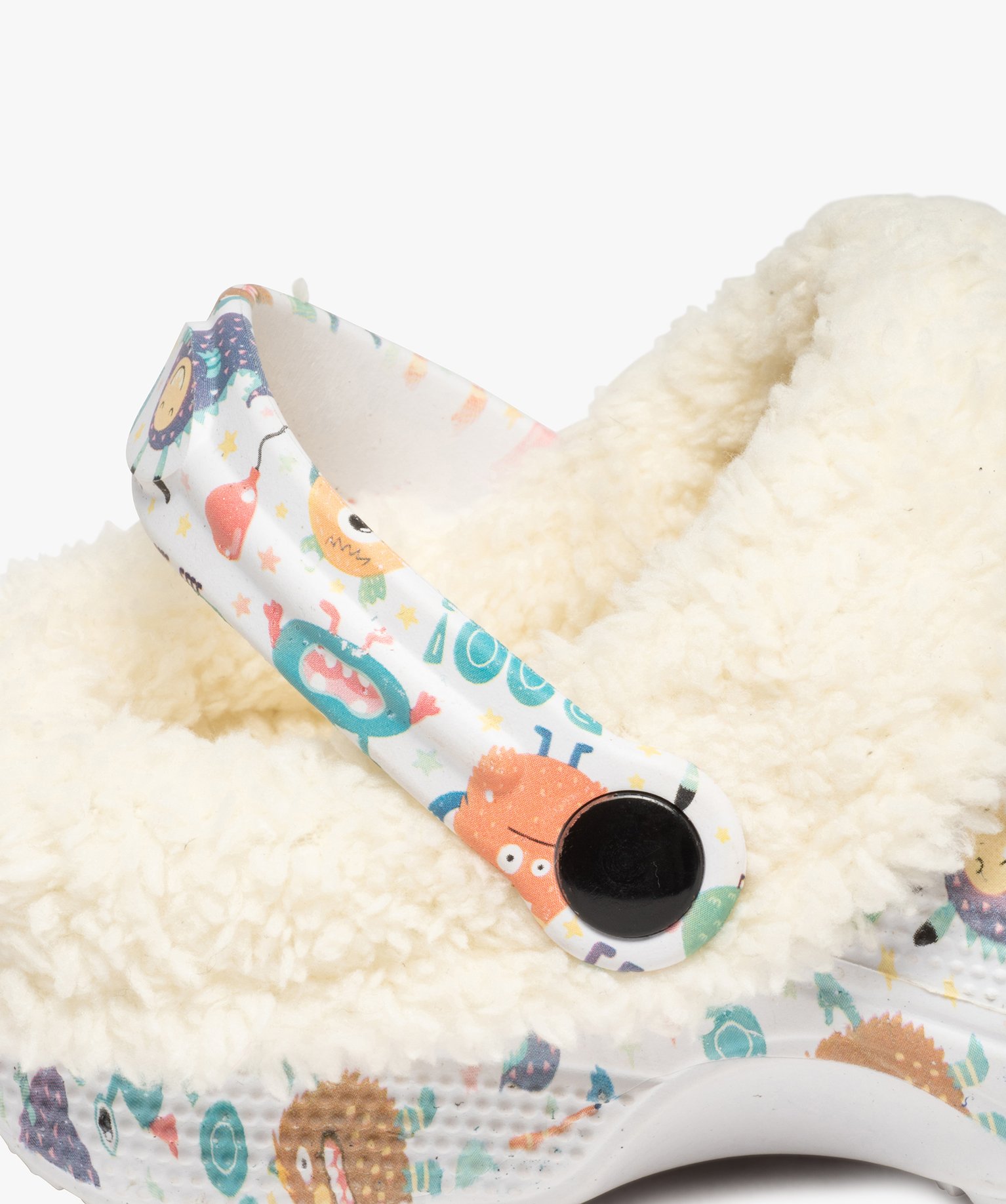 Chaussons Garçon sabots souples doublés sherpa multicolore | GEMO