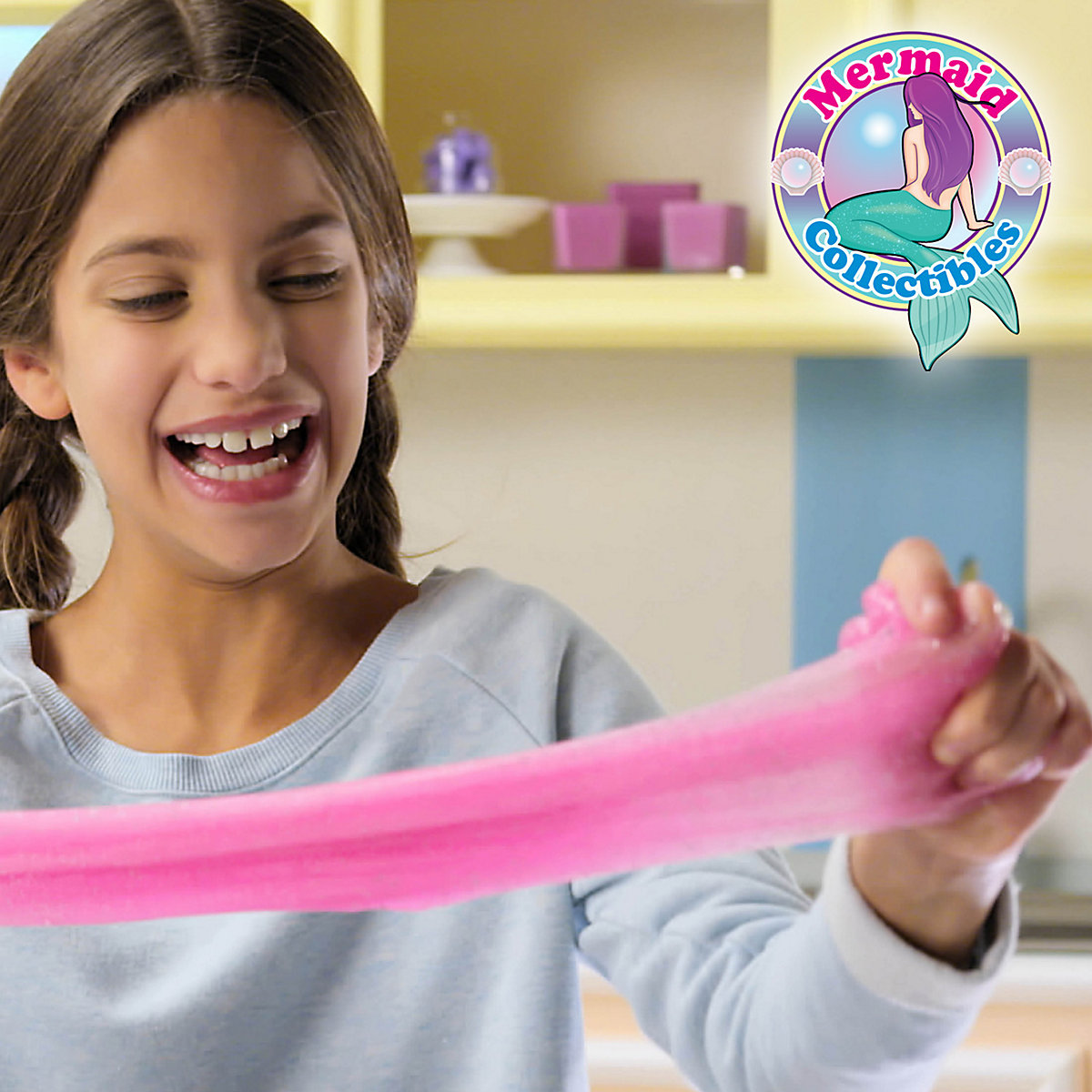 SLIMY® Mermaid Collectible - 155g Original Slimy Slime Spielmasse in zwei Farben inkl. lustiger Meerjungfrau Sammelfigur