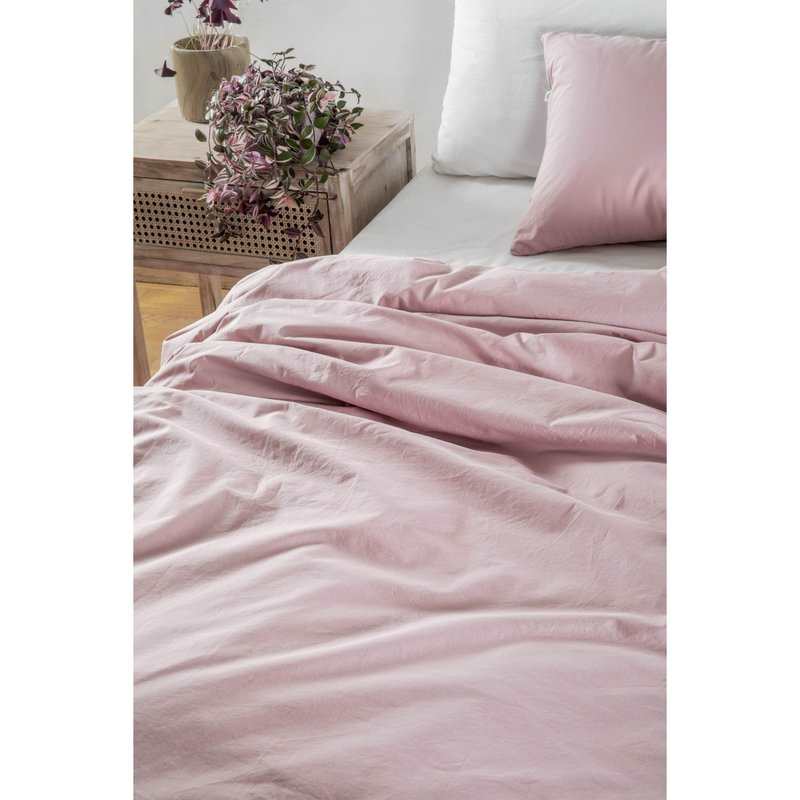 Housse de couette en Percale de Coton Bio lavé pour lit 1 personne