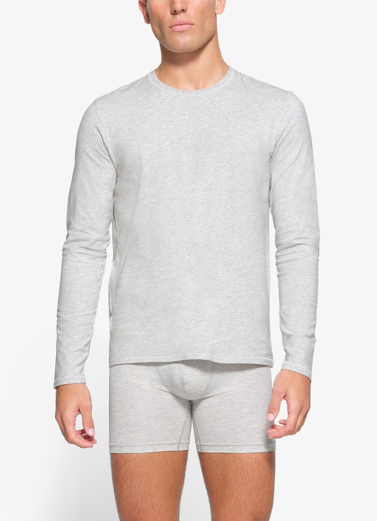 Tricou Skims din bumbac cu mânecă lungă și guler rotund