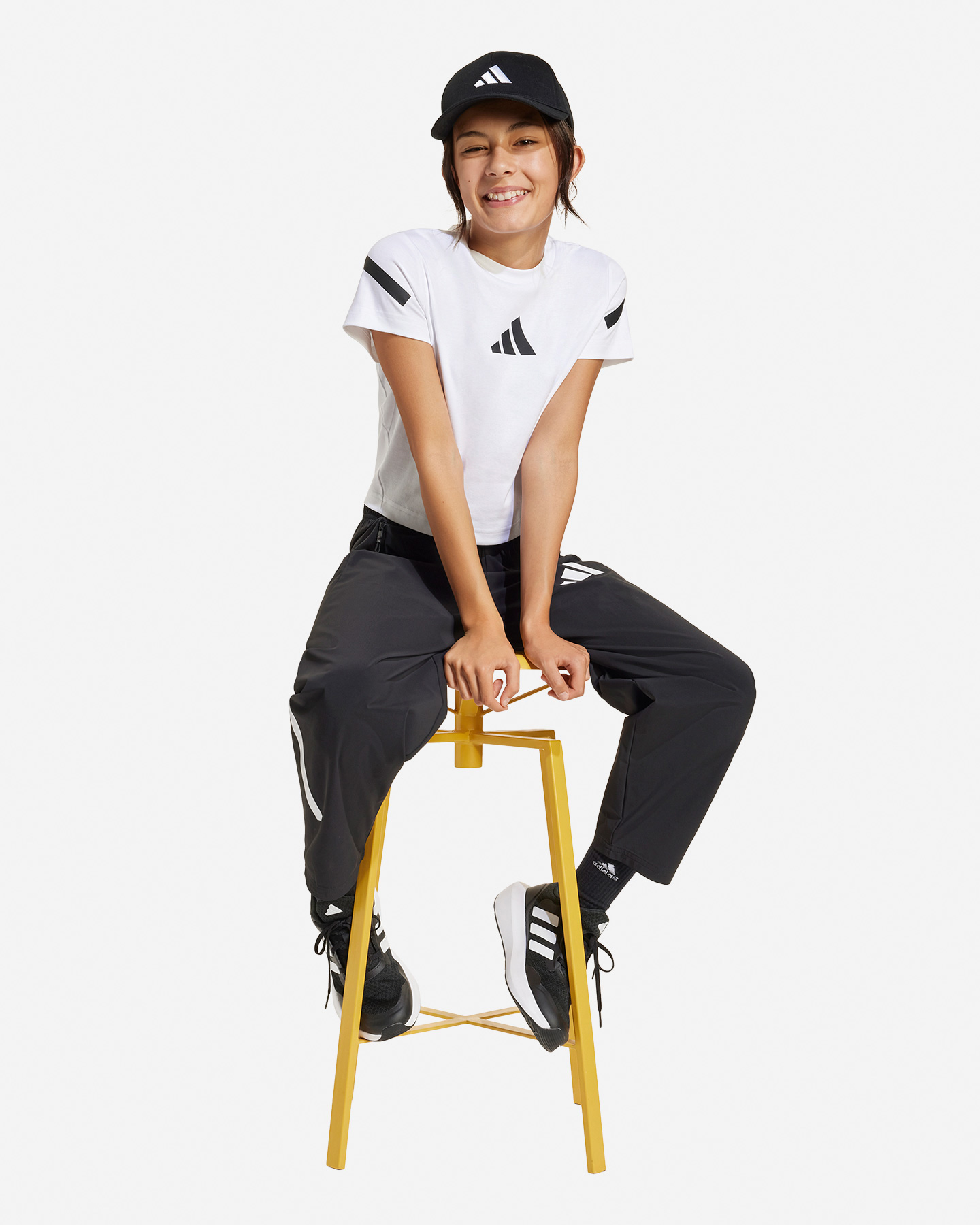 Koszulka Adidas Crop Zone Jr JD1317