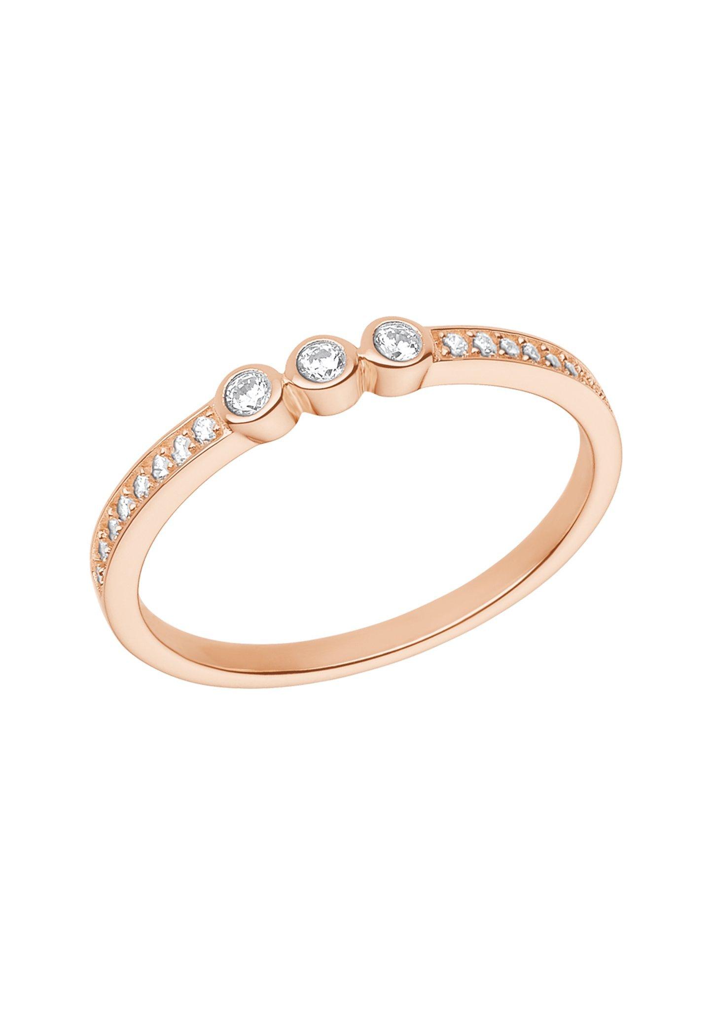 Rosévergoldeter Ring mit Zirkonia  272.908.6413.4255-05E0