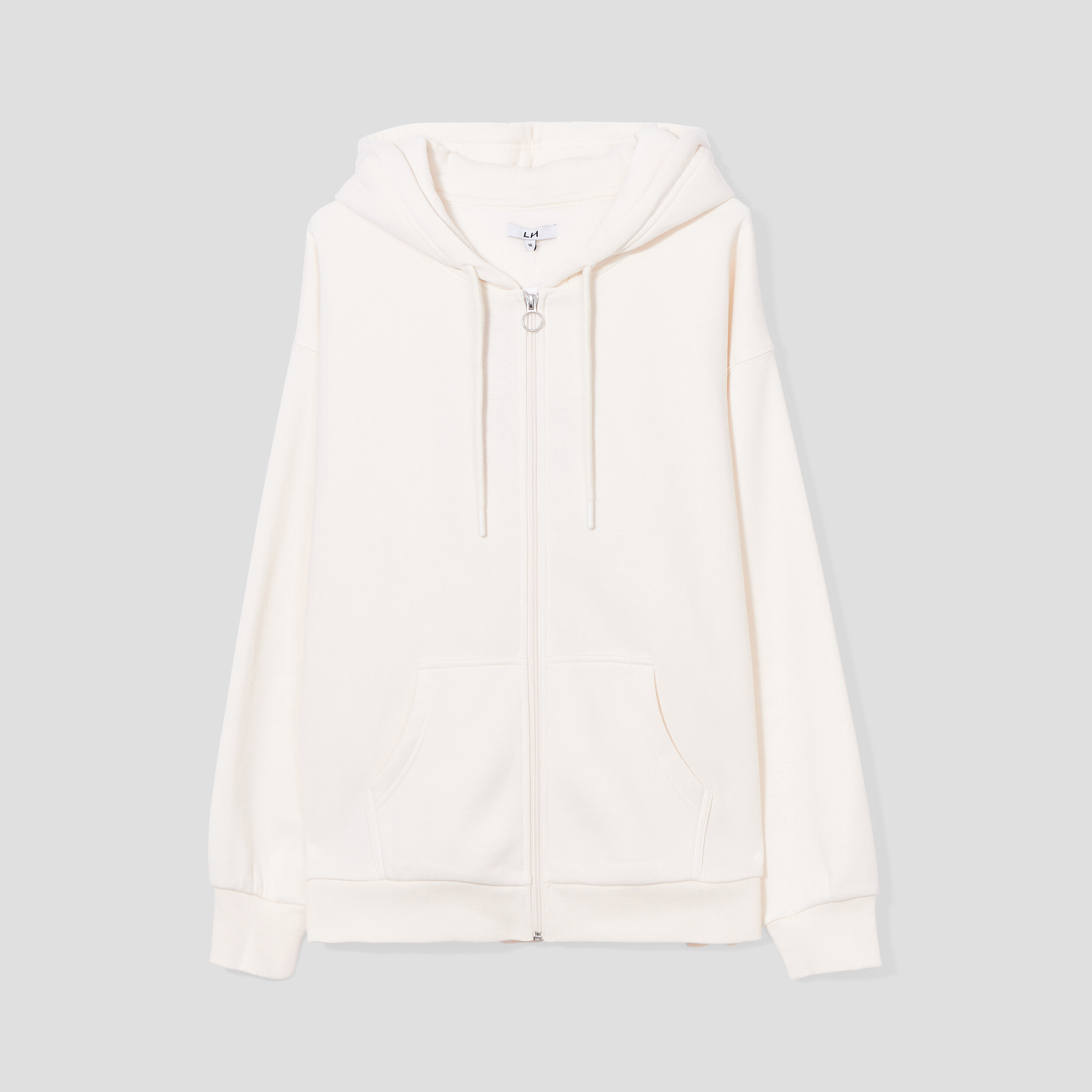 Sweat zippé à capuche beige femme | La Halle