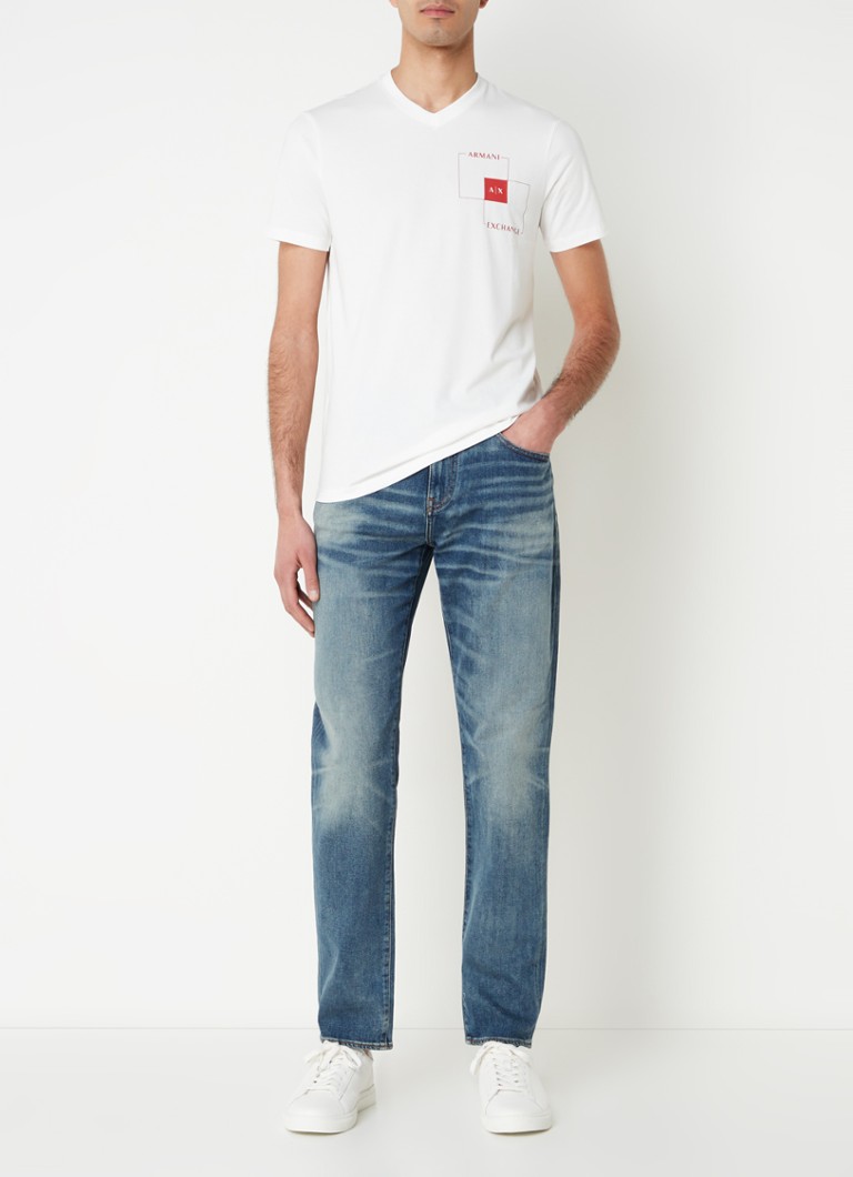 Armani Exchange Slim fit jeans med vasket overflate