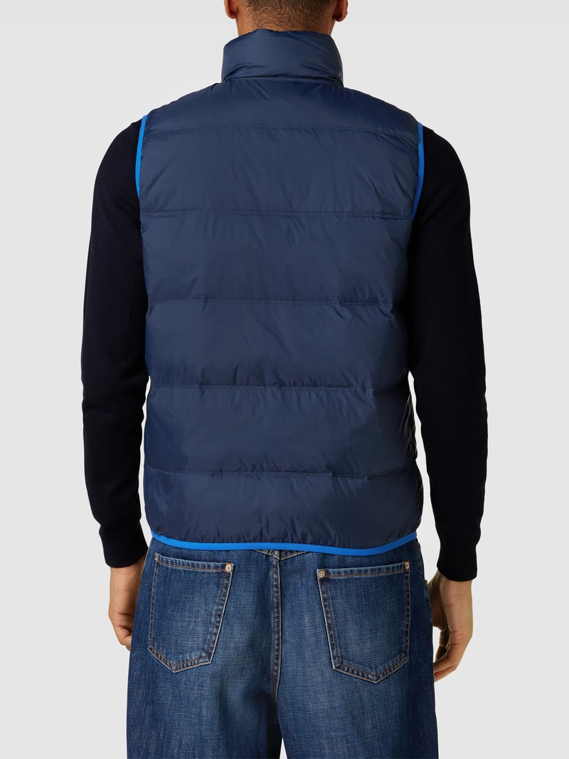 Weste mit Label-Stitching in marineblau