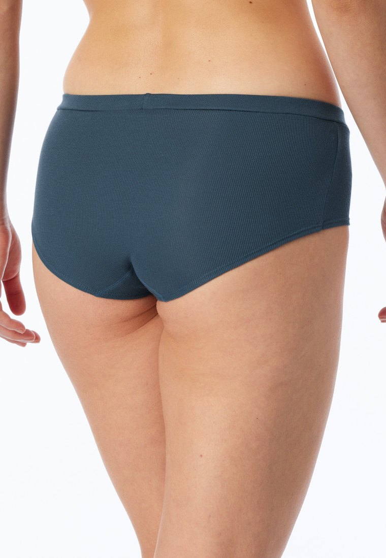 Panty Doppelripp Organic Cotton jeansblau - Pure Rib